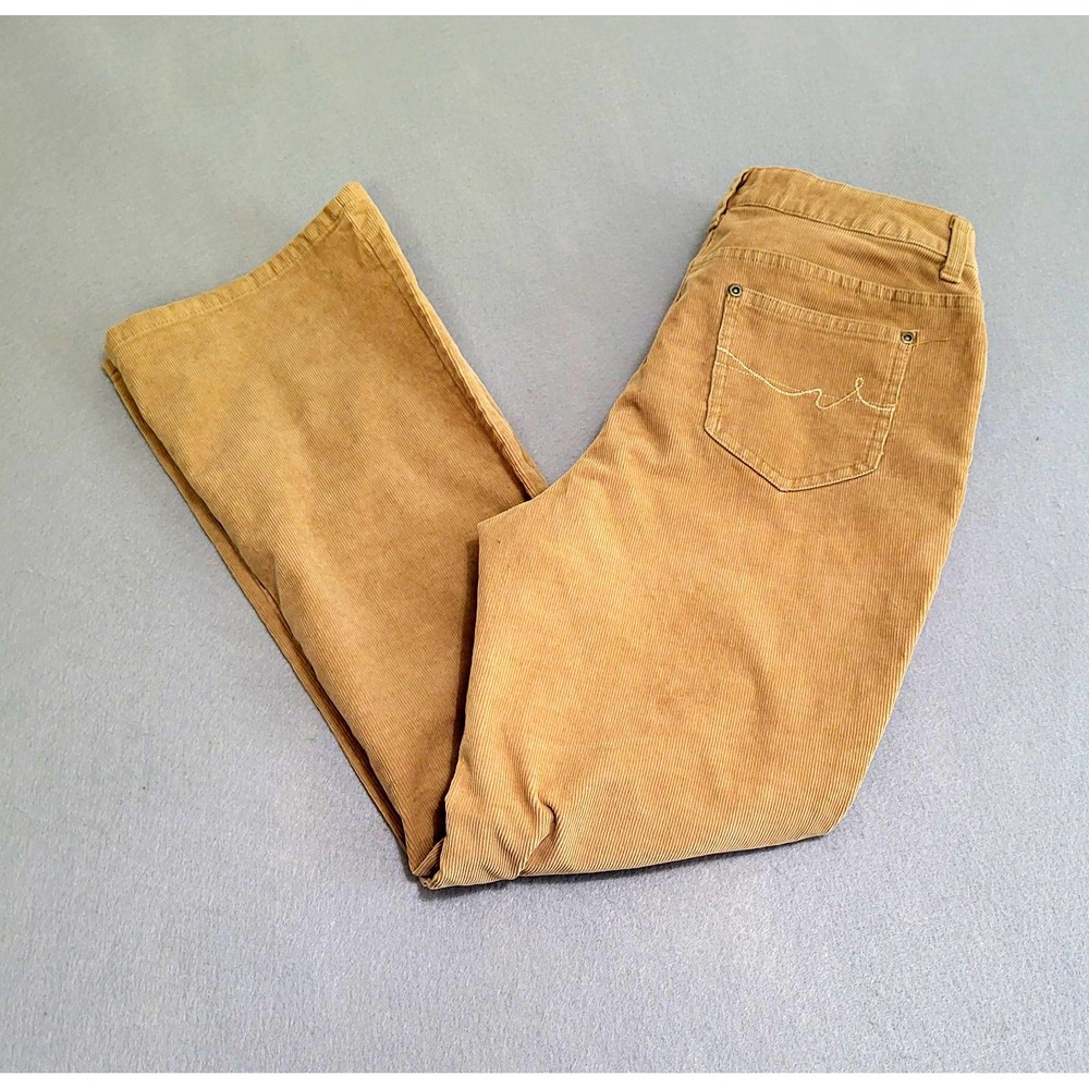 St. John's Bay Secretly Slender Slim Mid Rise Bootcut Corduroy Pants Women's 10P